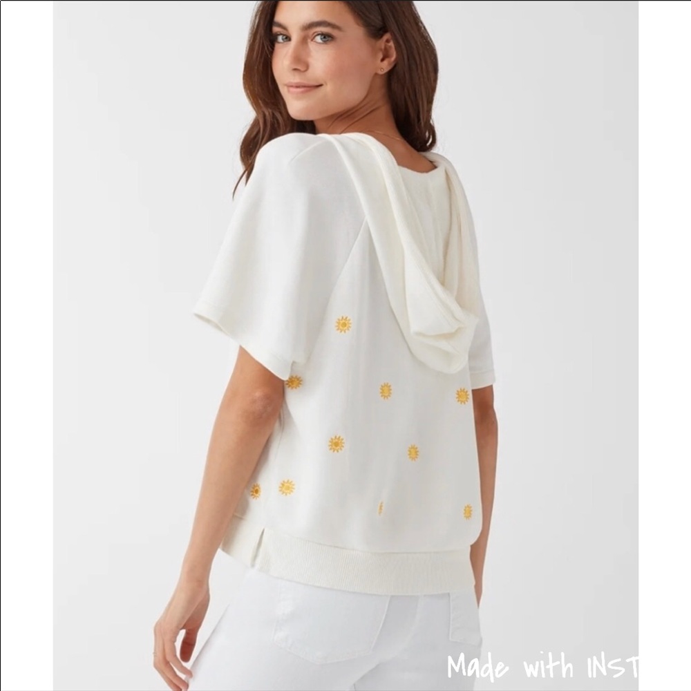 Splendid x Gray Malin Sun Embroidered Pullover - Picture 2 of 16